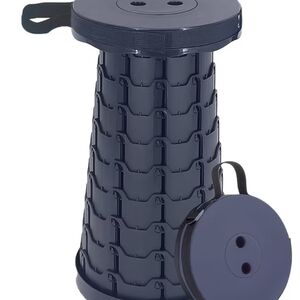 Collapsible Black Portable Stool